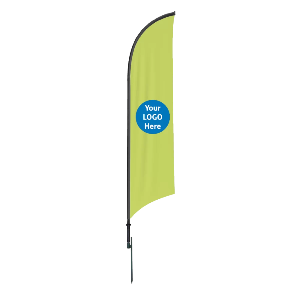 Let us help you create a custom feather flag that represents YOU—whether it’s for your business, event, or personal message. Our feather flags are designed to grab attention with their tall, sleek profile and vibrant, eye-catching graphics. Made from durable, weather-resistant materials, they’re perfect for outdoor promotions, grand openings, or any event where you want to stand out. Let’s work together to design a feather flag that makes a bold statement and draws attention to what matters most to you!