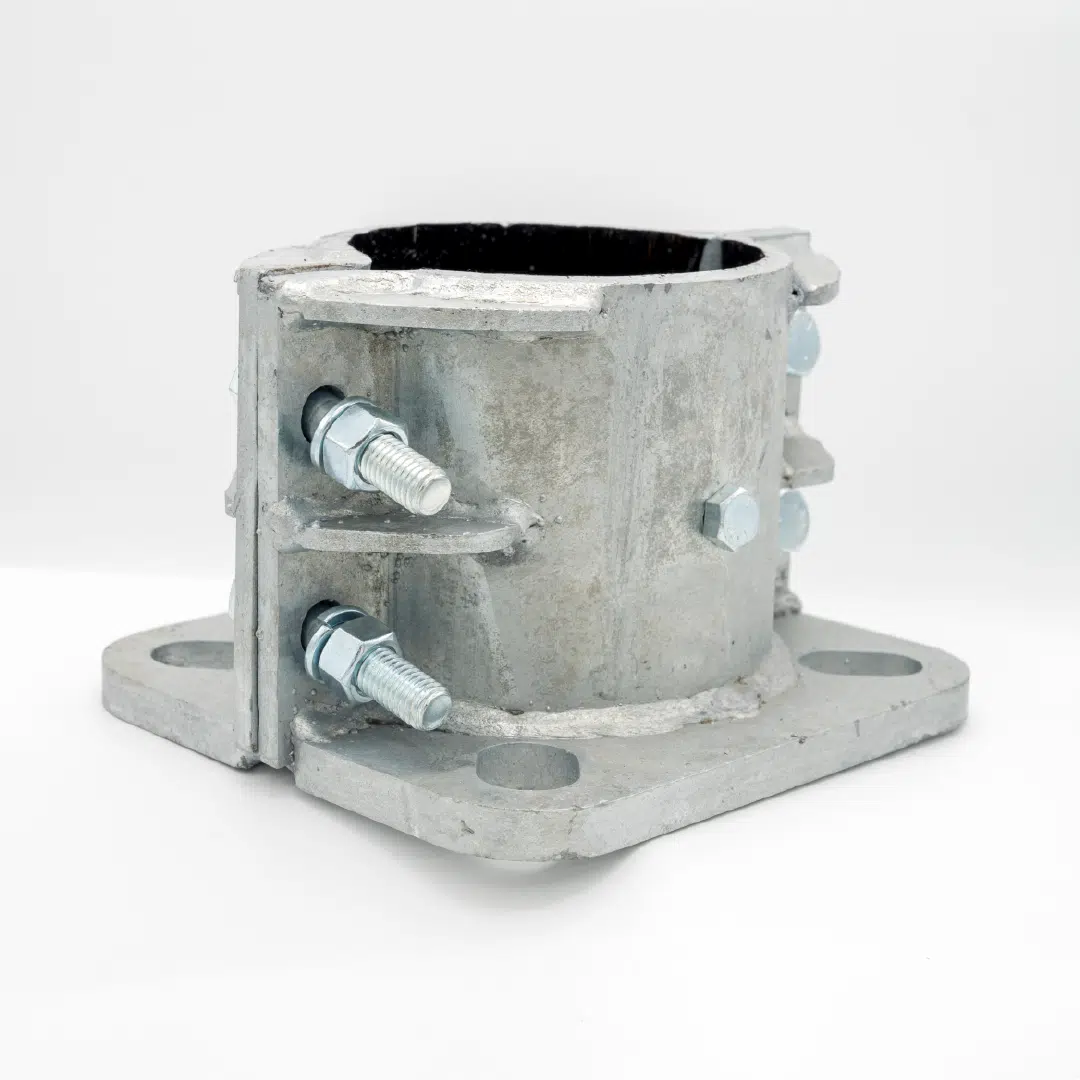 B5 fixed shoe base for Ewing cone tapered aluminum flagpole | The Flag Shop B5 fixed shoe base for Ewing cone tapered aluminum flagpole