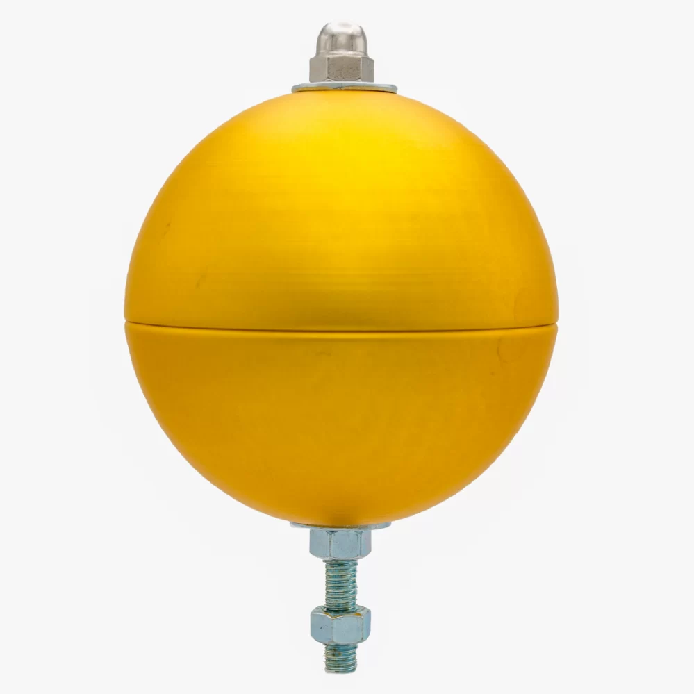 Ewing 6" gold ball flagpole topper