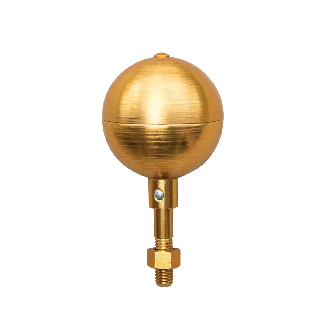 3" Gold Ball Top for Titan Flagpoles