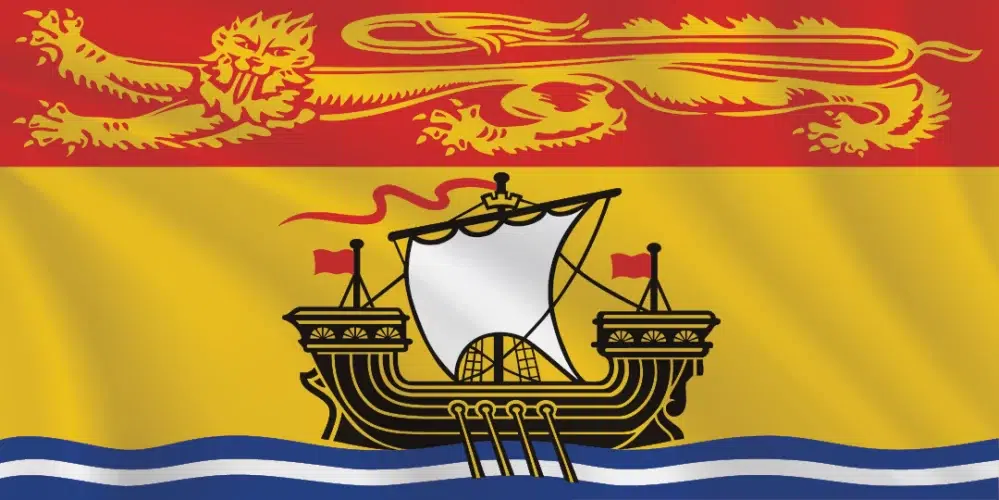 Flags of Canada - New Brunswick Provincial flag shown in a 1:2 proportion