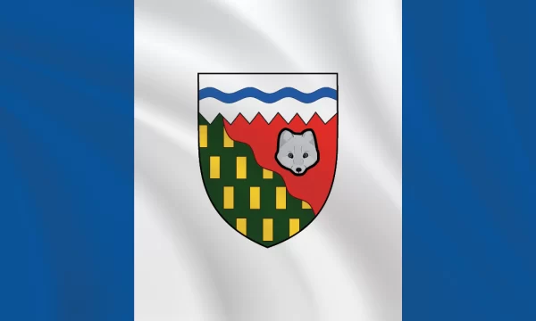 Flags of Canada - Northwest Territories Provincial flag shown in a 3:5 proportion