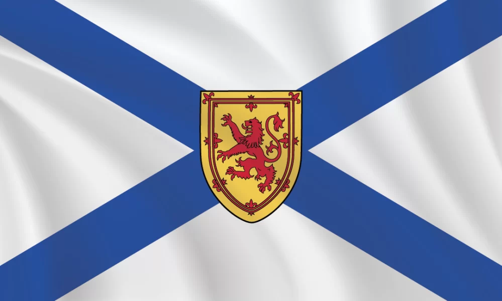Flags of Canada - Nova Scotia Provincial flag shown in a 3:5 proportion