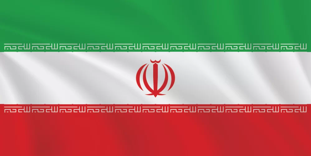 Flags of the World 1:2 Ratio Iran Flag