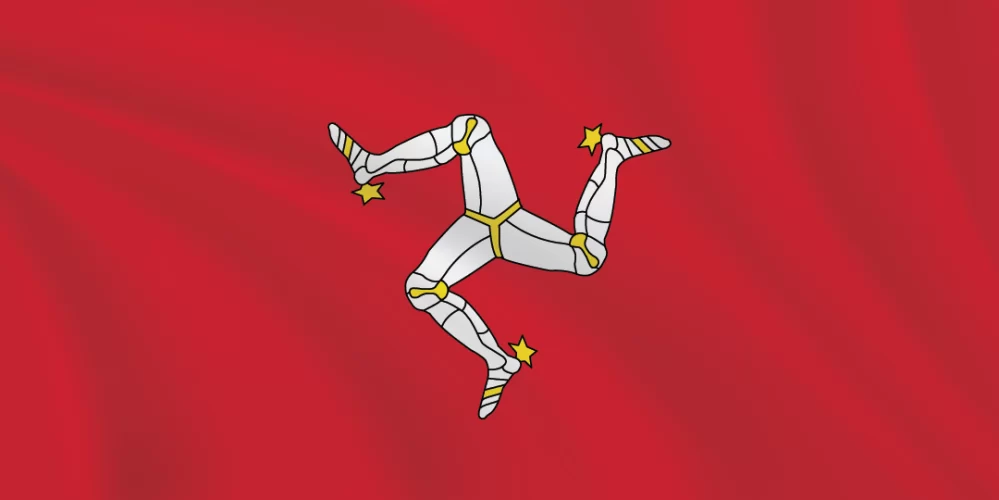 Flags of the World 1:2 Ratio Isle of Man Flag