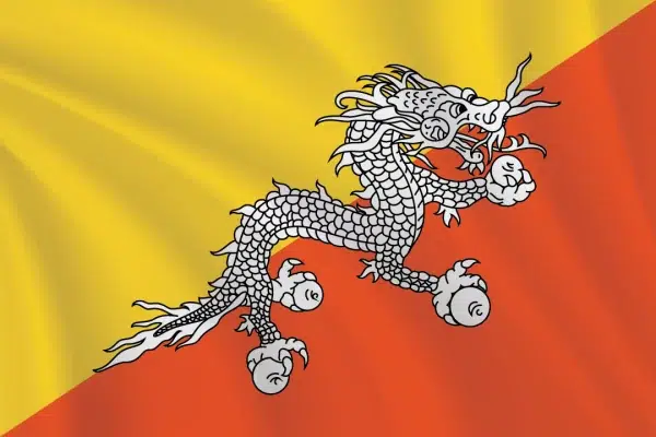 Flags of the World 2:3 Ratio Bhutan Flag