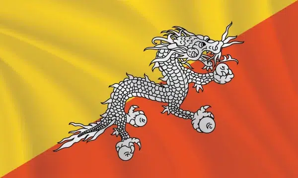 3:5 Ratio Bhutan Flag