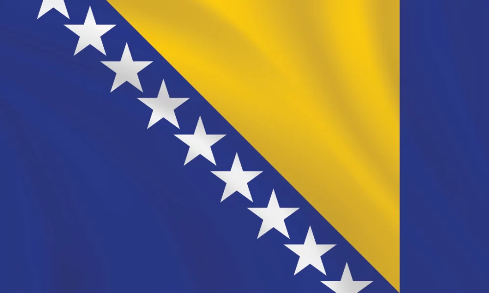 3:5 Ratio Bosnia and Herzegovina Flag
