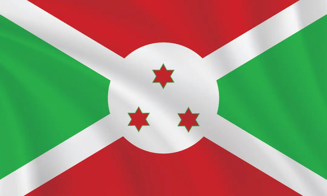 3:5 Ratio Burundi Flag