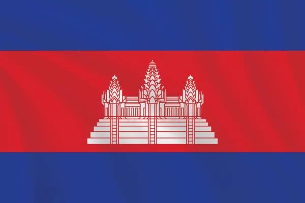 Flags of the World 2:3 Ratio Cambodia Flag