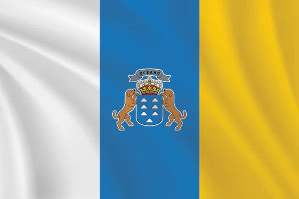 Flags of the World 2:3 Ratio Canary Islands Flag