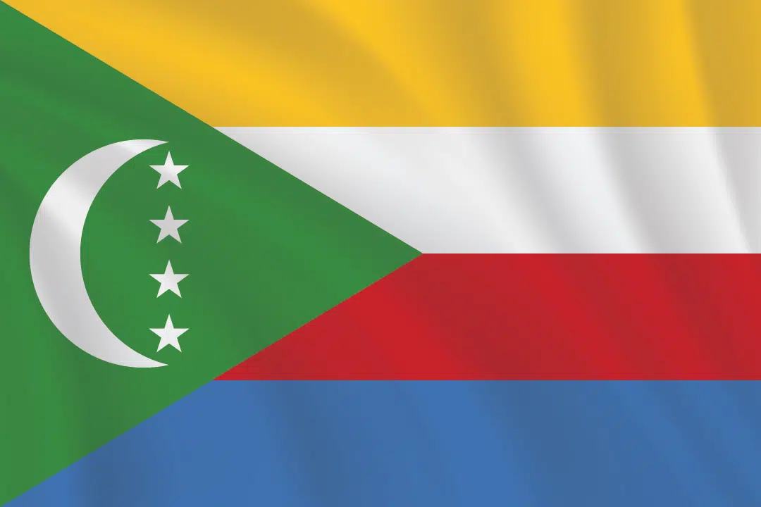 Flags of the World 2:3 Ratio Comoros Flag
