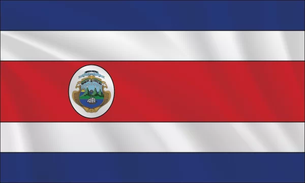 3:5 Ratio Costa Rica Flag