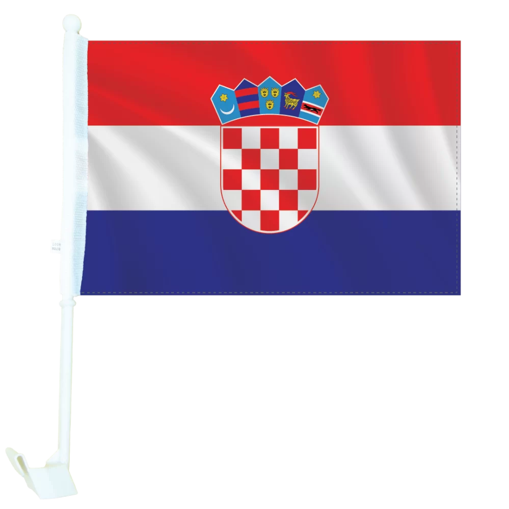 Flags of the World - Croatia Car Flag
