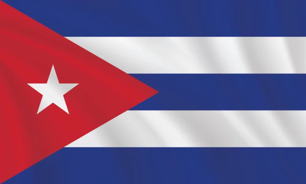3:5 Ratio Cuba Flag