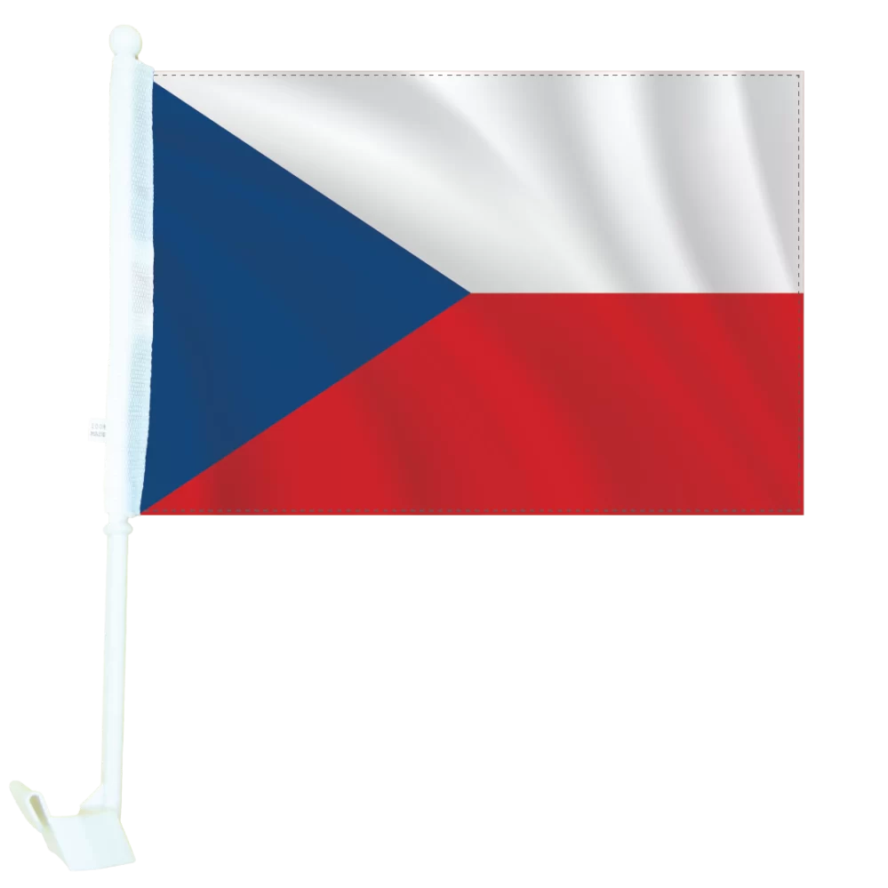 Flags of the World - Czechia Car Flag
