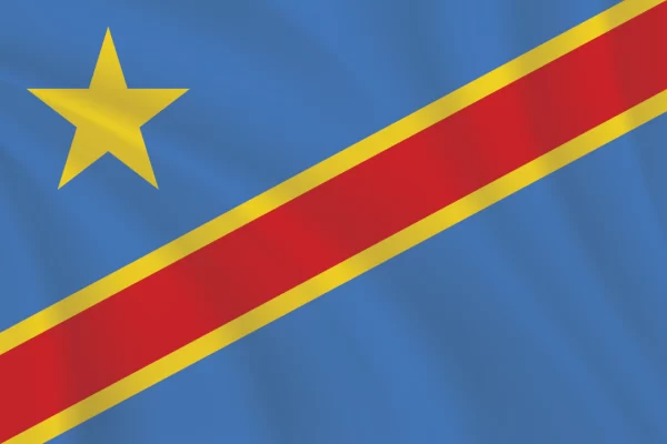 Flags of the World 2:3 Ratio Democratic Republic of the Congo Flag