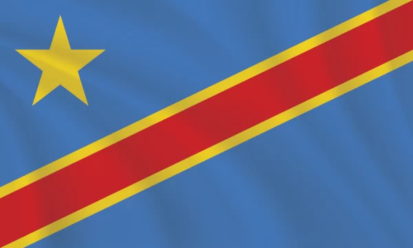 3:5 Ratio Democratic Republic of the Congo Flag