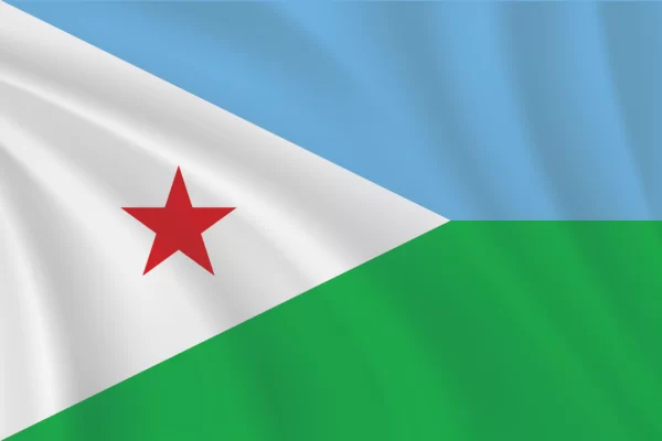 Flags of the World 2:3 Ratio Djibouti Flag