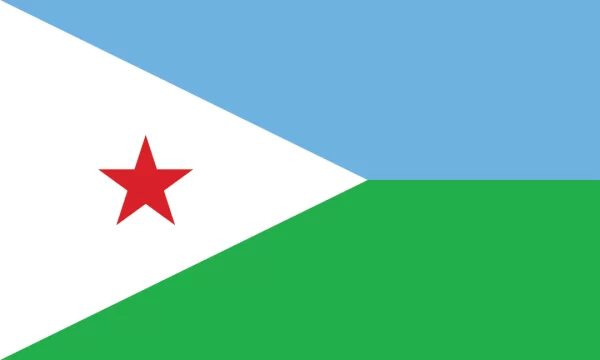 3:5 Ratio Djibouti Flag