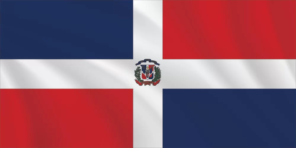 Flags of the World 1:2 Ratio Dominican Republic Flag