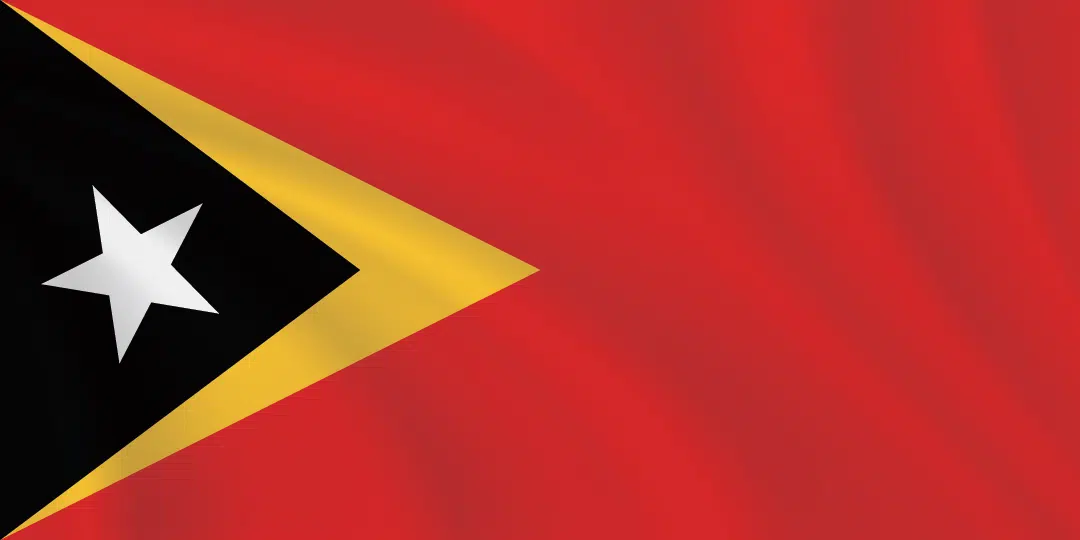 Flags of the World 1:2 Ratio East Timor Flag