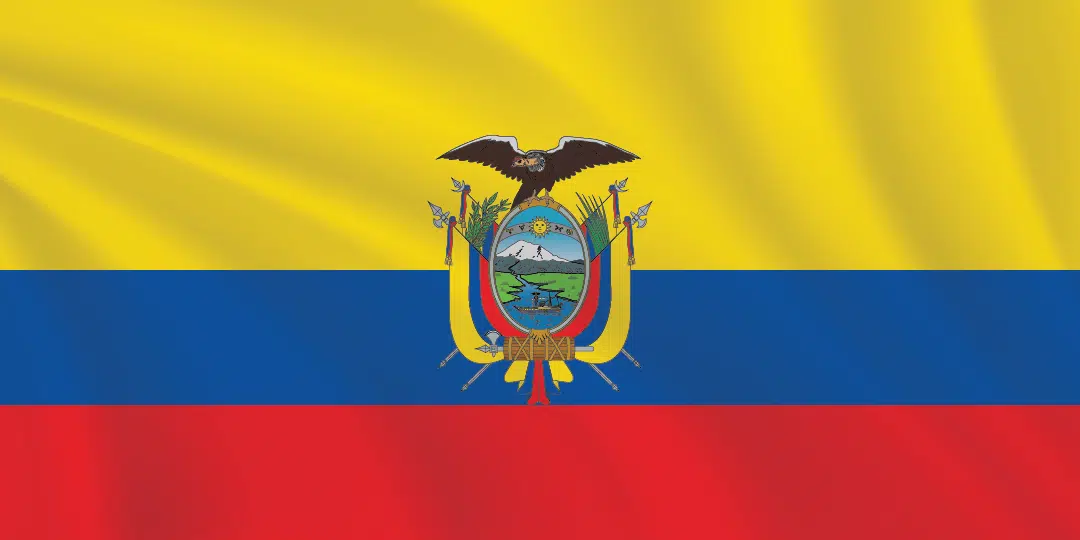 Flags of the World 1:2 Ratio Ecuador Flag