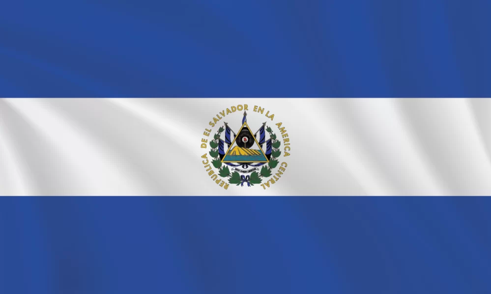 3:5 Ratio El Salvador Flag