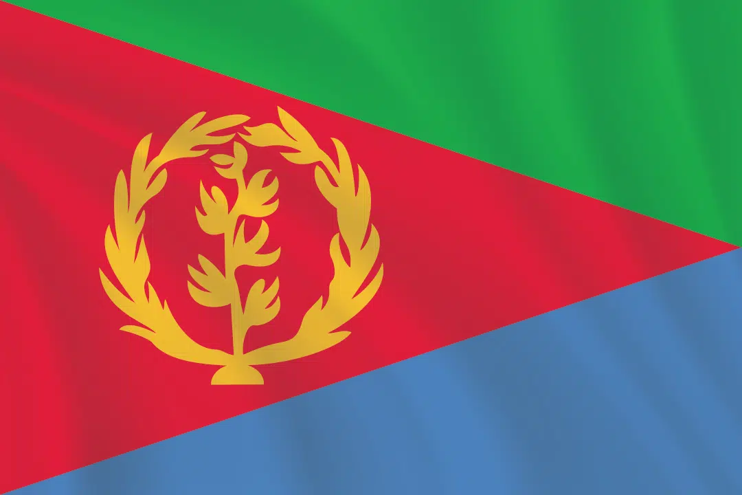 Flags of the World 2:3 Ratio Eritrea Flag