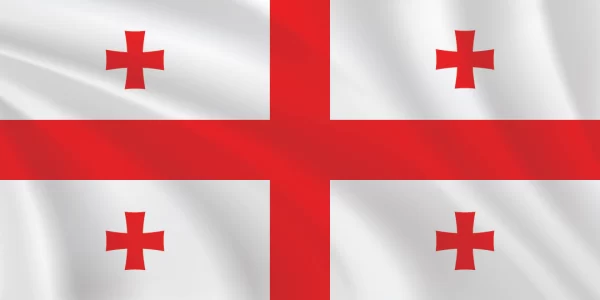 Flags of the World 1:2 Ratio Georgia Flag