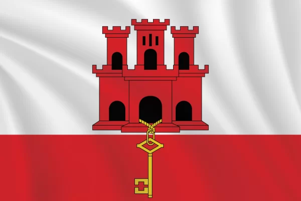 Flags of the World 2:3 Ratio Gibraltar Flag