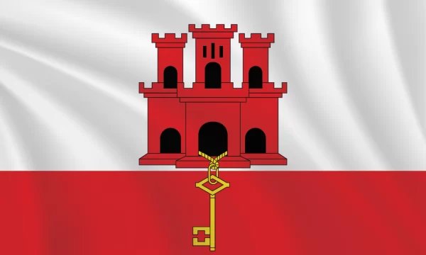 3:5 Ratio Gibraltar Flag