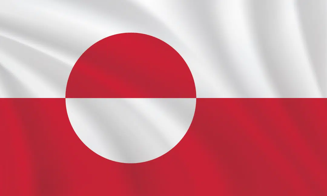 3:5 Ratio Greenland Flag