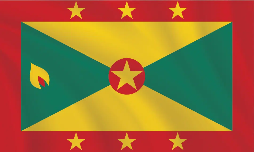 3:5 Ratio Grenada Flag