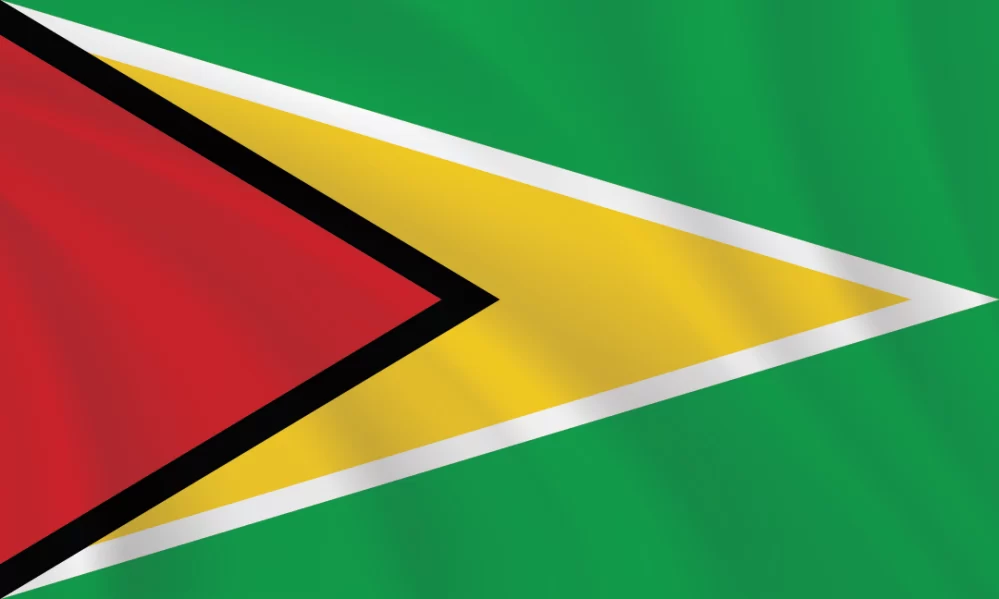 3:5 Ratio Guyana Flag