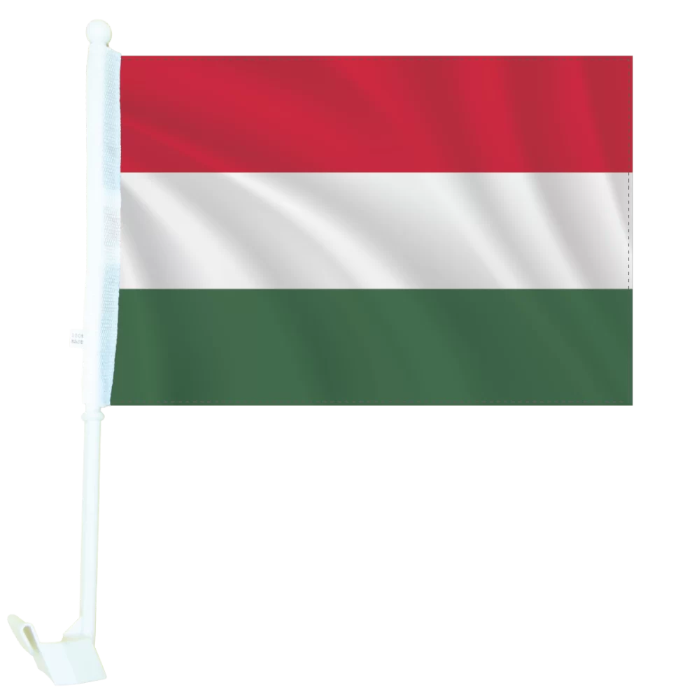 Flags of the World - Hungary Car Flag