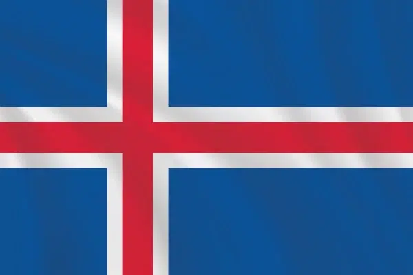 Flags of the World 2:3 Ratio Iceland Flag