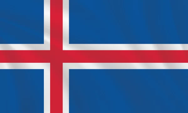 3:5 Ratio Iceland Flag