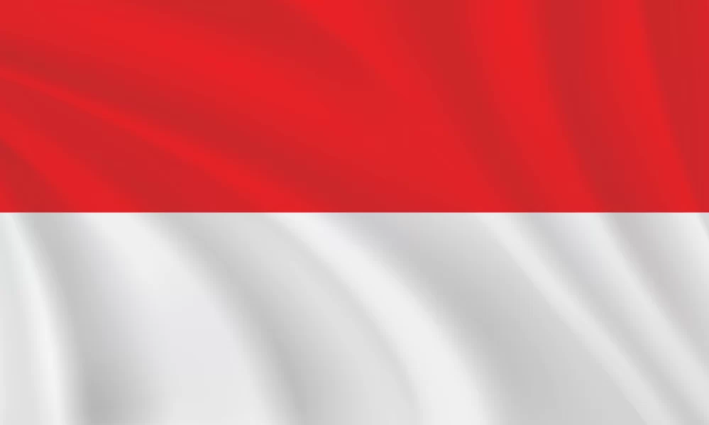 3:5 Ratio Indonesia Flag