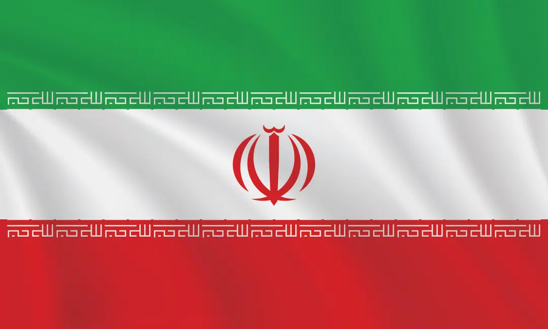 3:5 Ratio Iran Flag