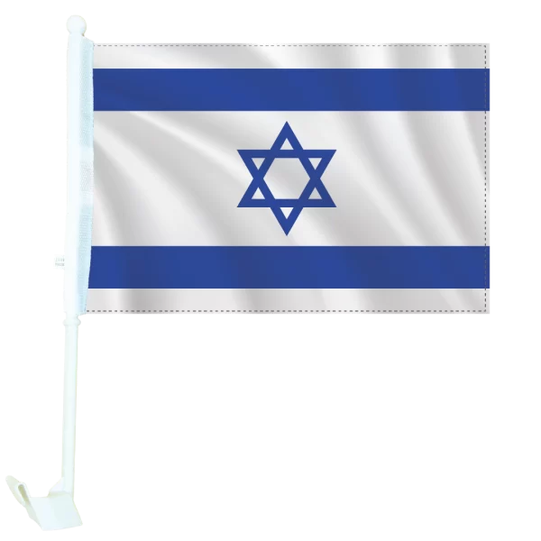 Flags of the World - Israel Car Flag