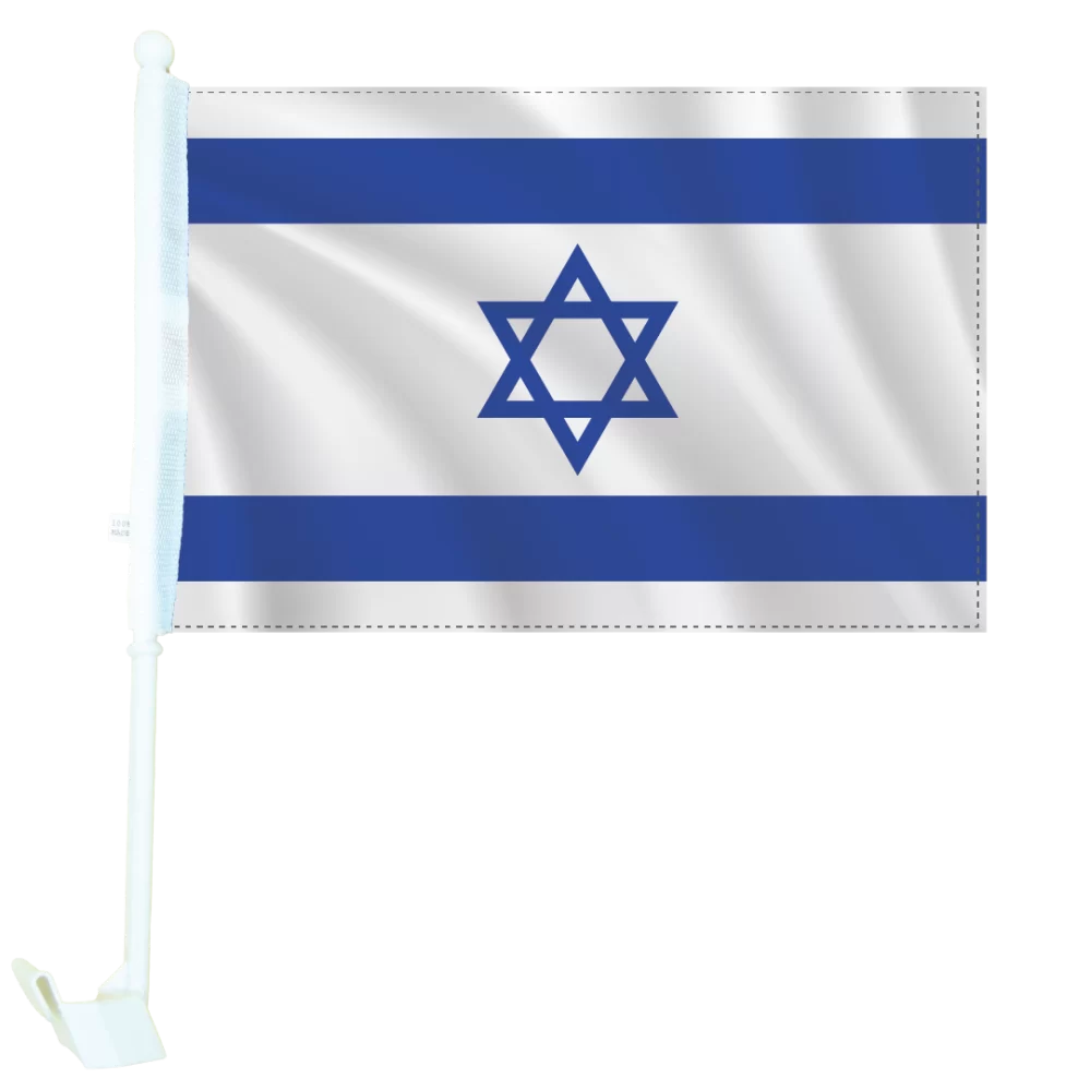 Flags of the World - Israel Car Flag