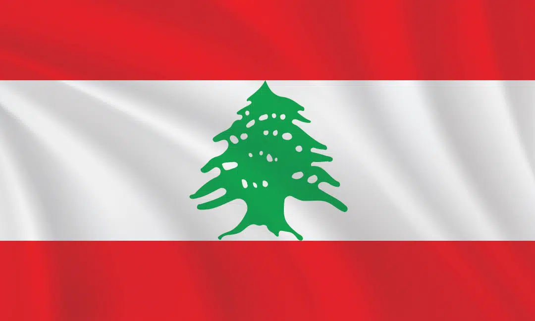3:5 Ratio Lebanon Flag