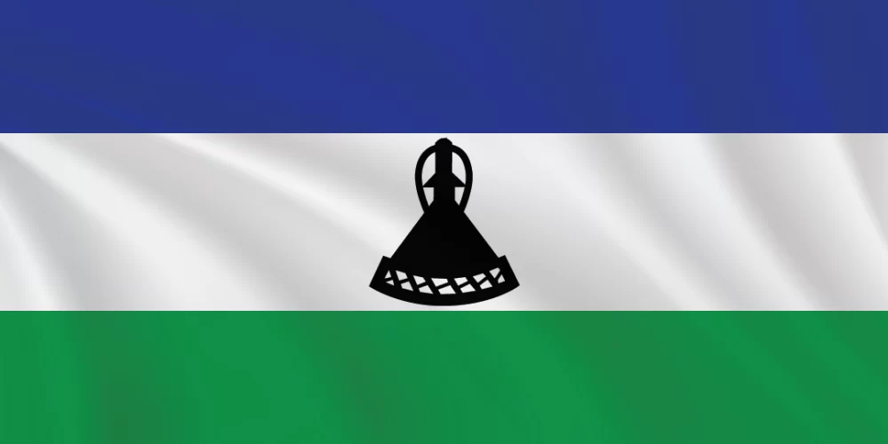 Flags of the World 1:2 Ratio Lesotho Flag