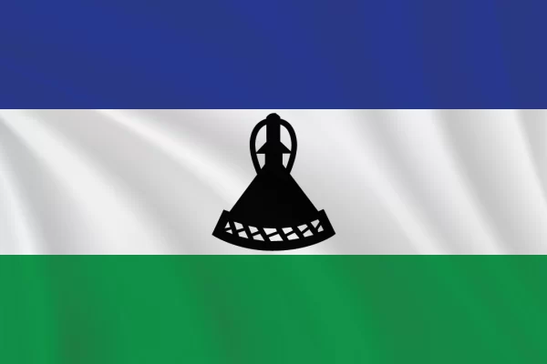 Flags of the World 2:3 Ratio Lesotho Flag