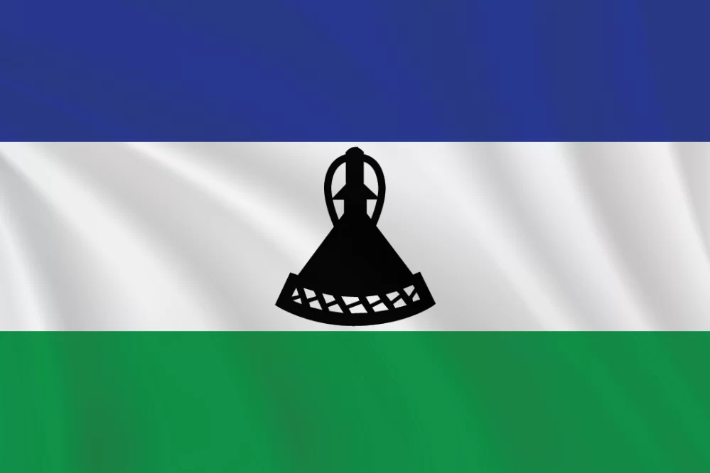 Flags of the World 2:3 Ratio Lesotho Flag