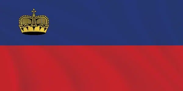 Flags of the World 1:2 Ratio Liechtenstein Flag
