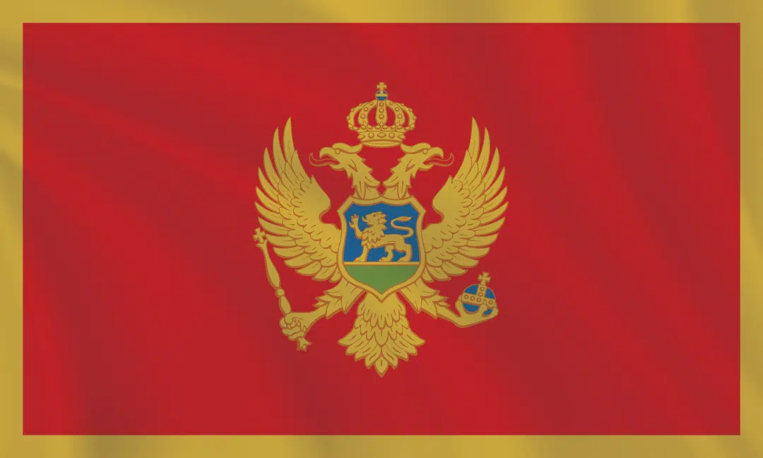 3:5 Ratio Montenegro Flag