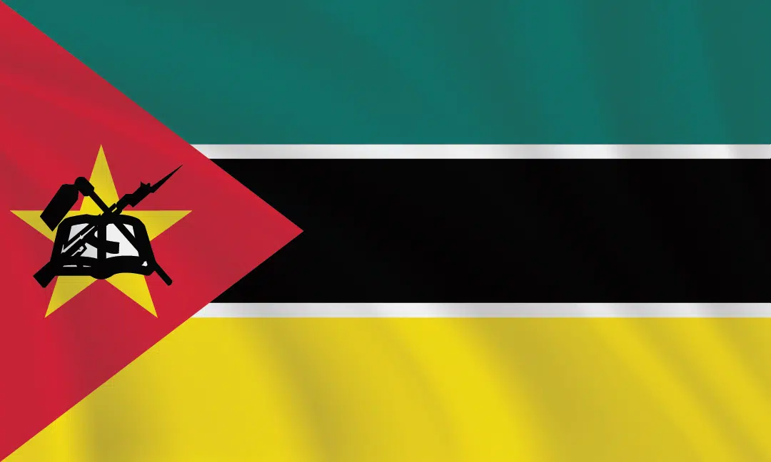 3:5 Ratio Mozambique Flag