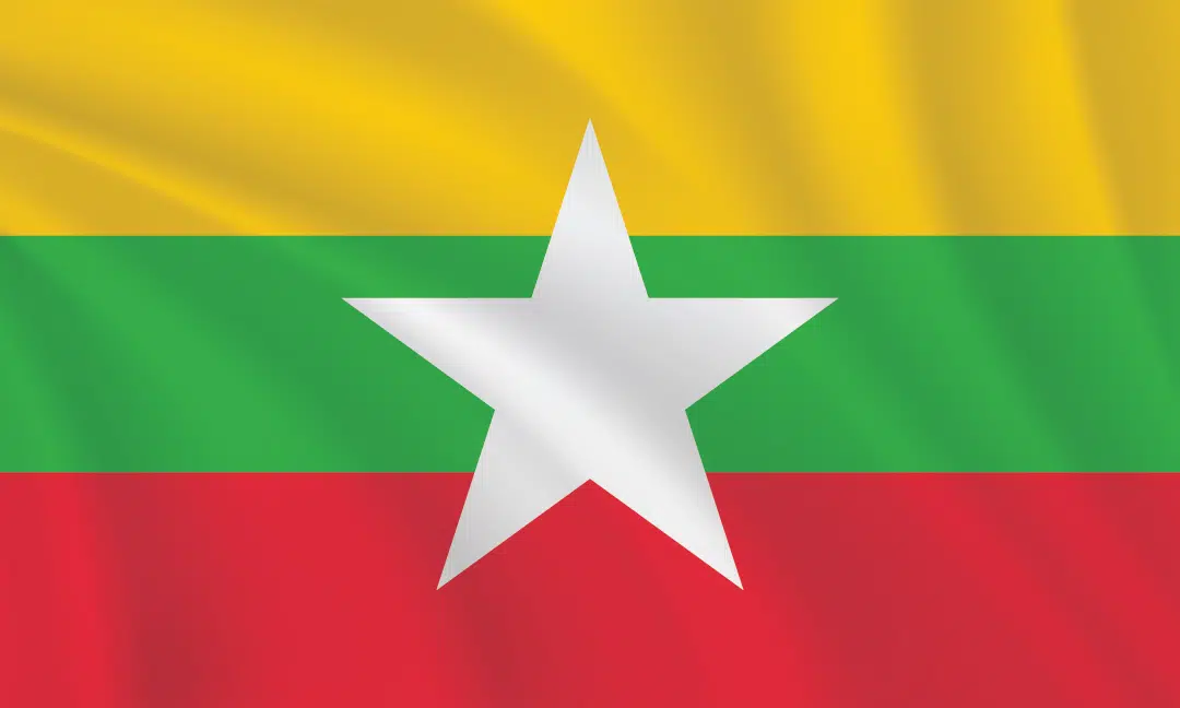 3:5 Ratio Myanmar Flag